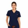 navy dama slim bluza Bluza medicala de dama slim fit cu trei buzunare