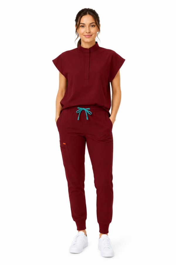 Pantalon medical de dama Jogger cu cinci buzunare