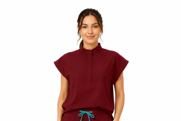 Bluza medicala de dama Butterfly cu doua buzunare