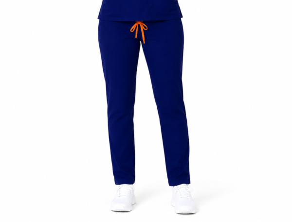Pantalon medical de dama slim fit cu zece buzunare