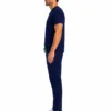 Bluza medicala de barbati Regular fit cu trei buzunare