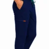 Pantalon medical de barbati Regular fit cu sapte buzunare
