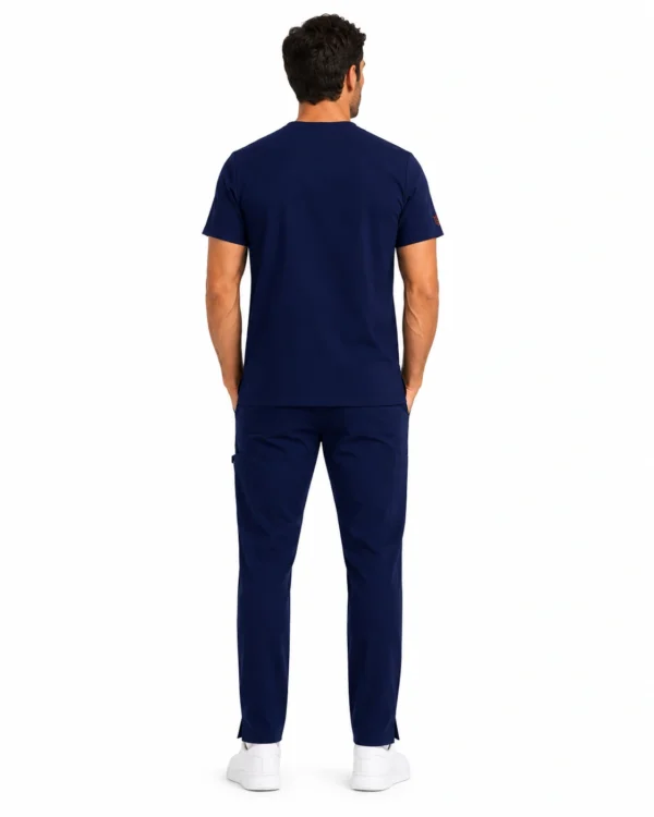 Bluza medicala de barbati Regular fit cu trei buzunare