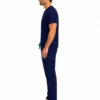 Bluza medicala de barbati Regular fit cu trei buzunare