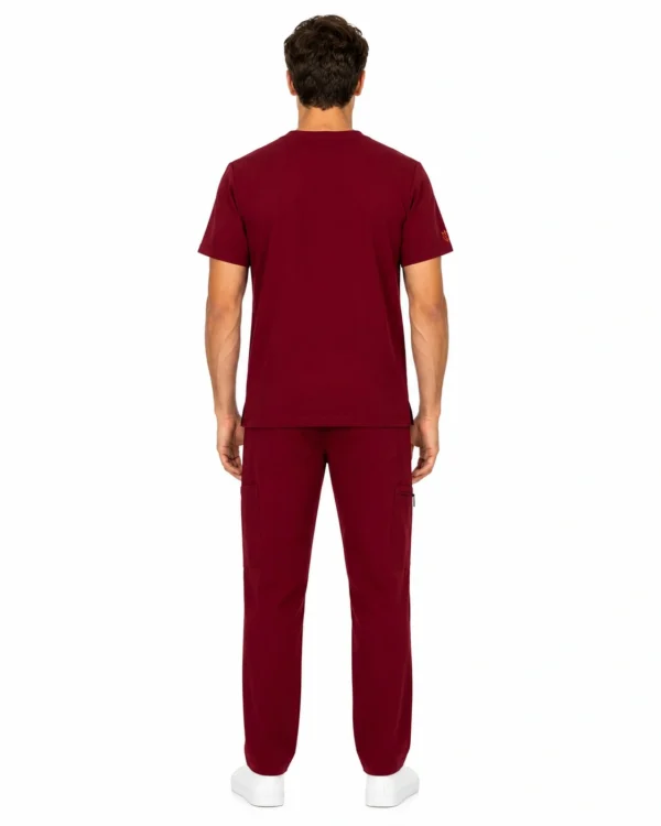 Bluza medicala de barbati Regular fit cu trei buzunare
