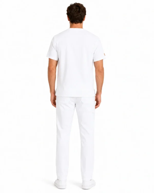 Bluza medicala de barbati Regular fit cu trei buzunare