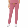 roz slim dama pantalon Pantalon medical de dama slim fit cu opt buzunare