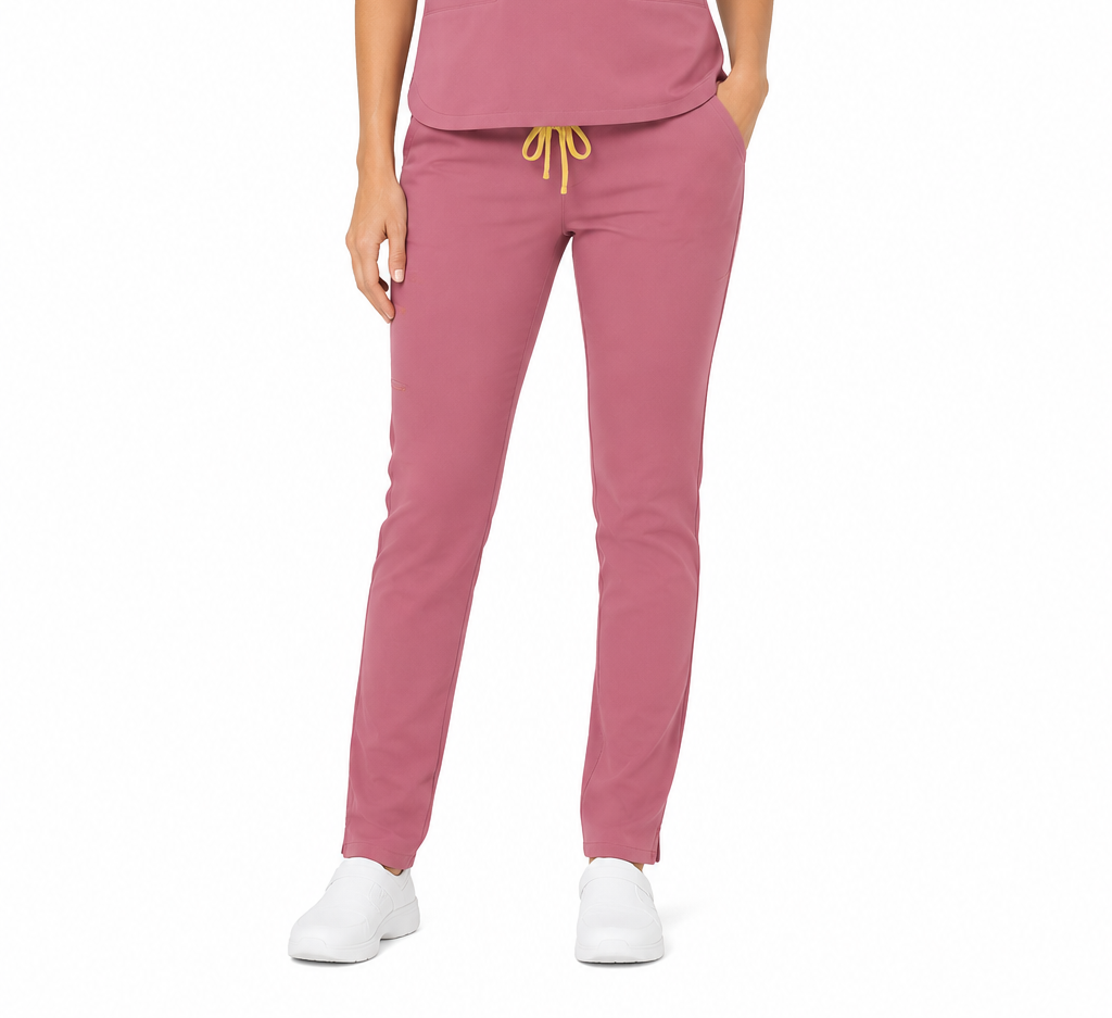 Pantalon medical de dama slim fit cu opt buzunare