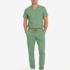 Pantalon medical de barbati slim fit cu zece buzunare