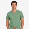 Bluza medicala de barbati slim fit cu patru buzunare