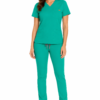 Pantalon medical de dama slim fit cu opt buzunare