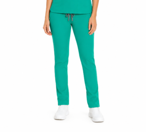 Pantalon medical de dama slim fit cu opt buzunare